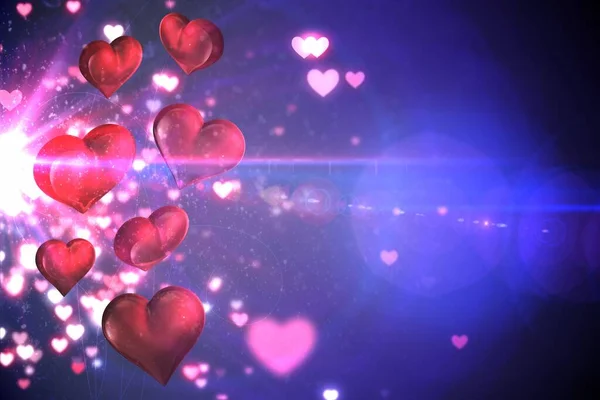 Diseño Corazón San Valentín Generado Digitalmente — Foto de Stock