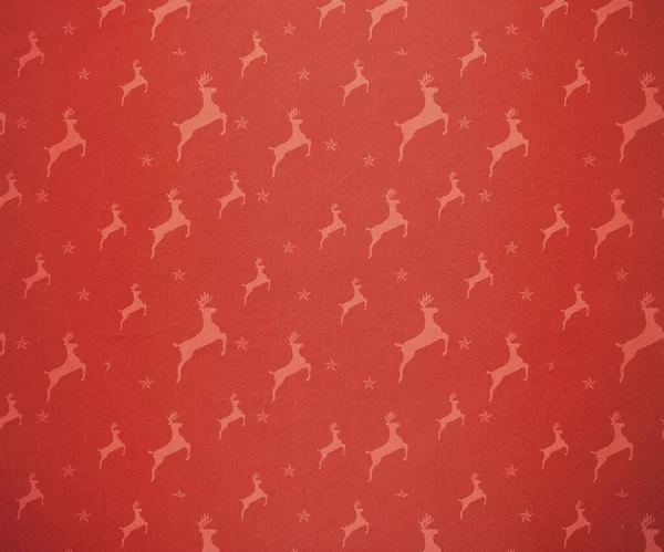 Digitally Generated Orange Reindeer Pattern — Foto Stock