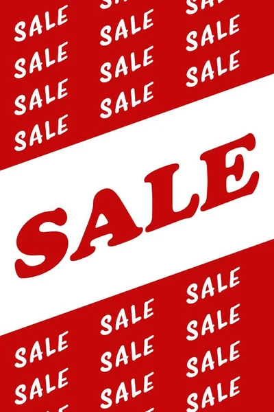 Red Sale Banner Discount — Stock Photo, Image