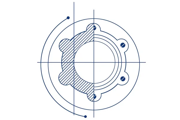 Blueprint Background Close — 图库照片