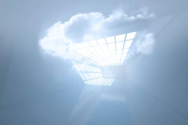 Room Holographic Cloud — Stock Photo, Image