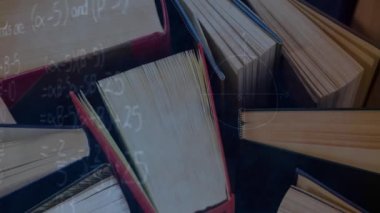 Animation of network of connections over schoolgirl using computer. Global shipping and connections concept digitally generated video.