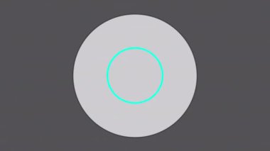 Animation of white people icon and blue shapes on colourful background. Computer interface and technology concept.