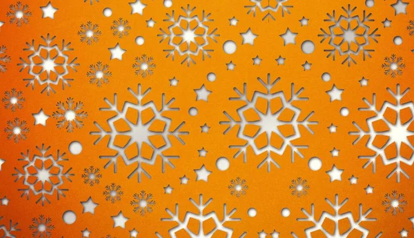 Snowflake Pattern Copy Space — Foto Stock