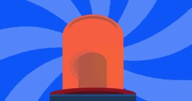 Animation of happy labor day text over american flag and lights. labor day and celebration concept digitally generated video.