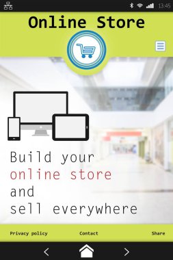 ekran bir online mağaza