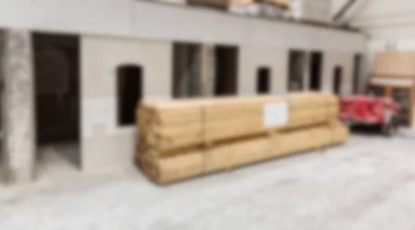 Blurred Workshop Construction Background — Stock Photo, Image