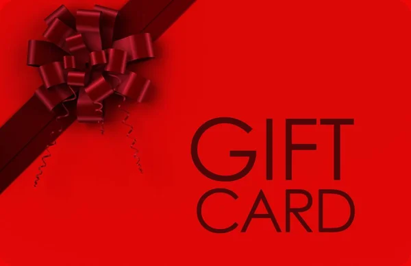 Digitally Generated Gift Card Festive Bow — 스톡 사진