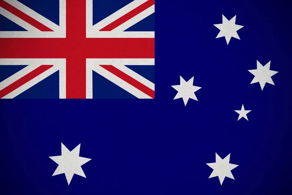 Bandera Nacional Australia Bacl — Foto de Stock