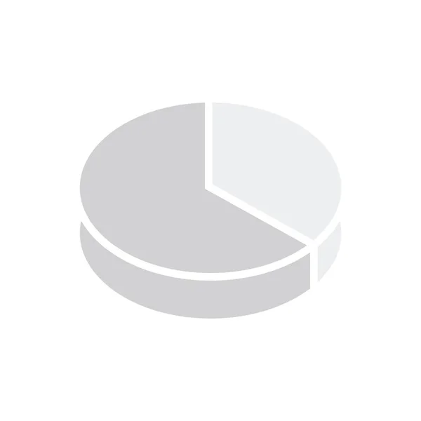 Цифровое Изображение Круговой Диаграммы Белом Фоне — стоковое фото