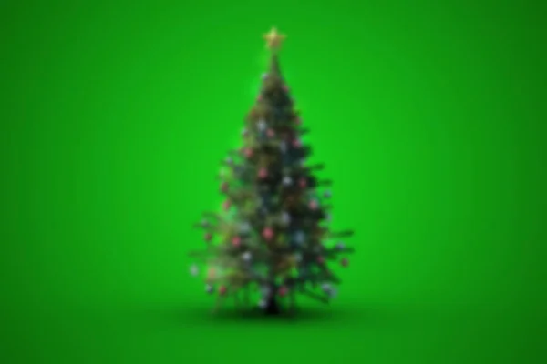 Árbol Navidad Borroso Cerca —  Fotos de Stock