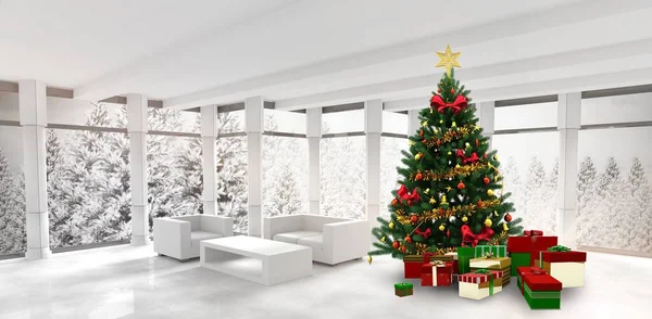 Home Christmas Tree — Stock Fotó