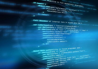 Mavi kod, dijital olarak oluşturulmuş resim