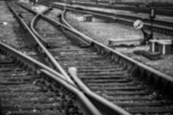 Close View Railway Tracks — Stock Photo, Image