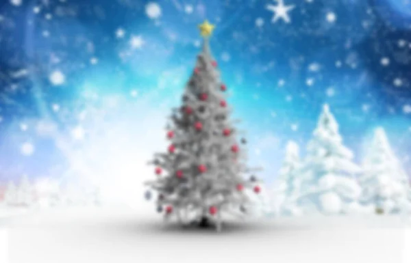 Blurry Escena Navidad Cerca —  Fotos de Stock