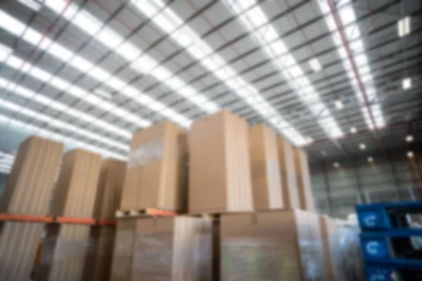 Cardboard Boxes Illuminated Warehouse — Stock fotografie