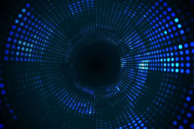 fütüristik noktalı mavi ve siyah arka plan