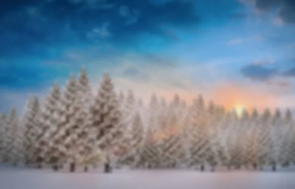 Suddig Vinter Digitalt Genererad Bild — Stockfoto