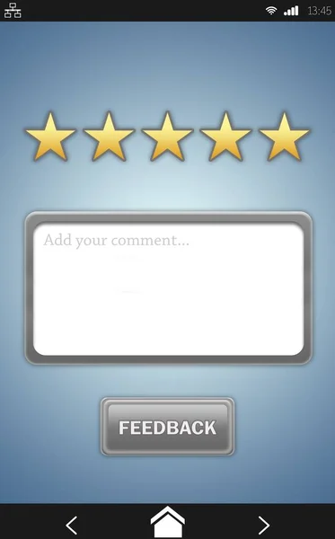 Скриншот Рейтингового Сервиса — стоковое фото