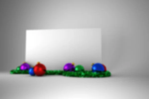Blurry Poster Christmas Baubles — Foto Stock