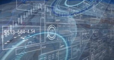 Yeşil zemin üzerinde veri işleme ve ikili kodlama animasyonu. Küresel veri işleme bağlantıları teknoloji ve dijital arayüz kavramı dijital olarak oluşturulmuş video.