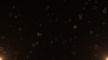 Siyah zemin üzerinde ateş olan çizgi animasyonu. Soyut arkaplan, ışık ve hareket kavramı dijital olarak oluşturulmuş video.