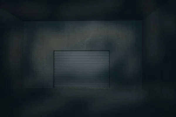 Karanlık Boş Oda Arkaplanı Oluşturma — Stok fotoğraf