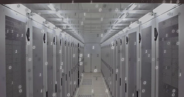 Image Digital Data Processing Server Room Global Connections Data Processing — Stock Photo, Image