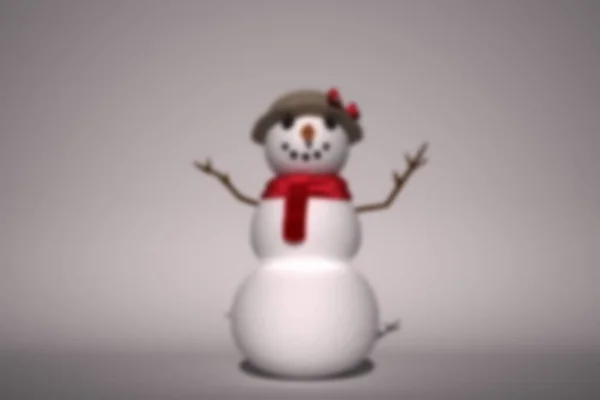 Blurry Snowman Close — Stock Photo, Image