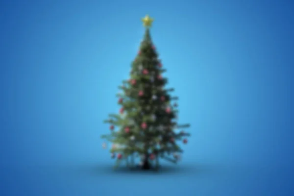 Verschwommener Weihnachtsbaum Digital Generiertes Bild — Stockfoto