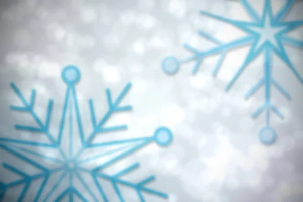 Blurred Snowflake Design Digitally Generated Image — Stock Photo, Image
