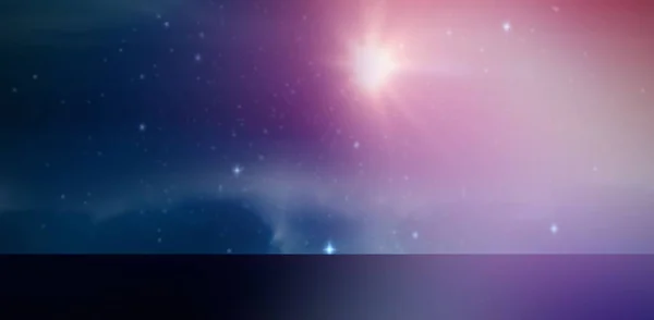Digital Zusammengesetztes Bild Eines Mehrfarbig Leuchtenden Himmels — Stockfoto