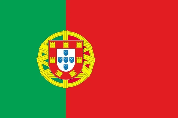Portugals Nationalflagge Digital Generiertes Bild — Stockfoto