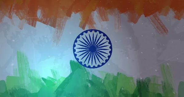 Состав Статистики Ковида Над Индийским Флагом Глобальная Пандемия Коронавируса Индийская — стоковое фото