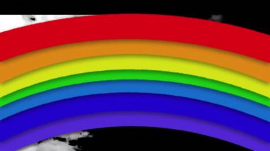 Şehrin üzerinde dönen dünyanın animasyonu. Küresel ağ ve teknoloji kavramı.