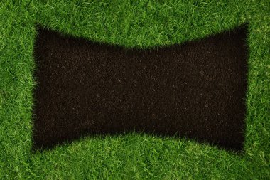 Çimenlerin içindeki toprak, dijital olarak üretilen görüntü