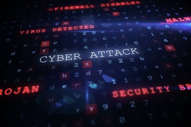 Virüs arkaplanı, dijital olarak oluşturulmuş resim