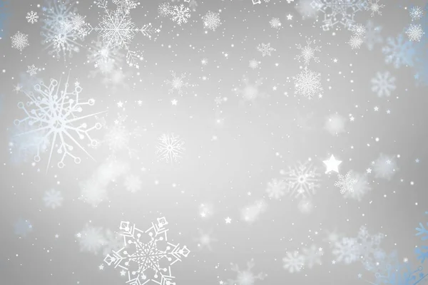 Snöflingmönster Digitalt Genererad Bild — Stockfoto