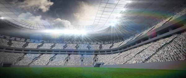 Rugby stadium, digitally generated image
