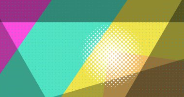 Renkli arkaplandaki devasa satış metninin resmi. Retro gelecek ve sosyal medya konsepti dijital olarak oluşturulmuş görüntü.