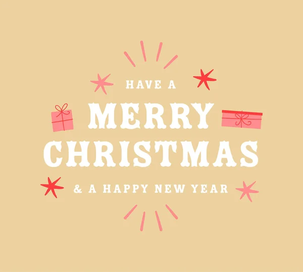 Composition Have Merry Christmas Happy New Year Decorations Yellow Background — Stock Photo, Image