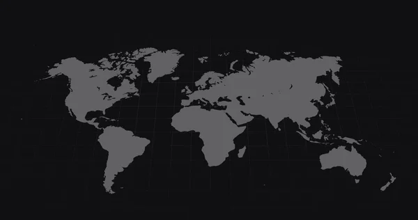 Зображення Обробки Даних Єднань Карті Світу Глобальні Онлайн Єднання Цифровий — стокове фото