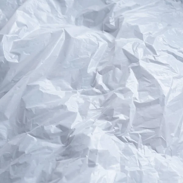 Отражение Света Тени Складках Складочках Тонкой Белой Ткани Пластикового Листа — стоковое фото
