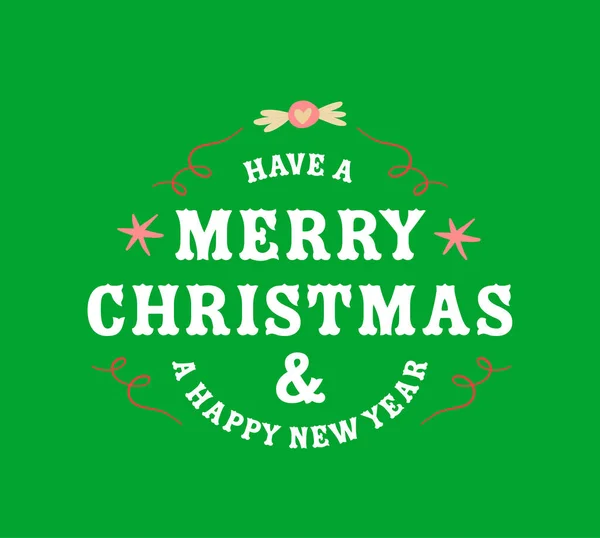 Composition Have Merry Christmas Happy New Year Decorations Green Background — Stock Photo, Image