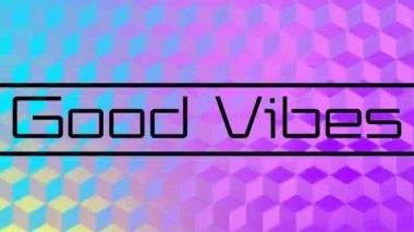 Gökkuşağı karelerinin üzerindeki güzel titreşimlerin animasyonu. Sosyal medya ve iletişim arayüzü kavramı dijital olarak oluşturulmuş video.