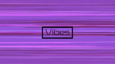 Mor arkaplanı hareket ettiren titreşimlerin canlandırması. Sosyal medya ve iletişim arayüzü kavramı dijital olarak oluşturulmuş video.