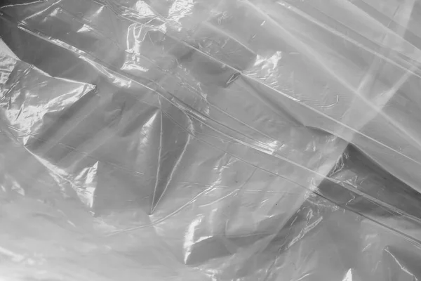 Отражение Света Тени Складках Складок Белом Листе Блестящей Ткани Пластика — стоковое фото