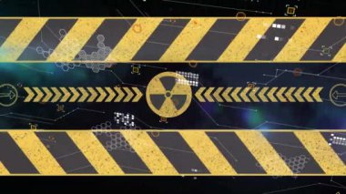 Finansal veri işleme üzerine düşen Amerikan doları banknotlarının animasyonu. Amerikan bağımsızlığı ve kutlama konsepti.