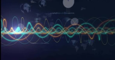 Çeşitli erkek futbol sözcükleri üzerinde veri işleme animasyonu. Küresel eğitim bilimi dijital arayüz ve teknoloji konsepti dijital olarak oluşturulmuş video.