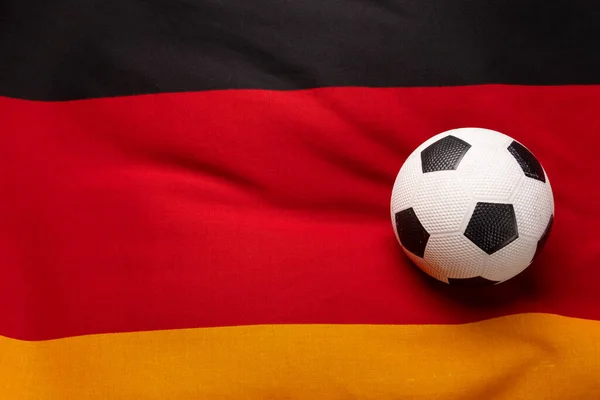 Composition Football National Flag Germany Sport Movement Training Active Lifestyle — Stock Photo, Image